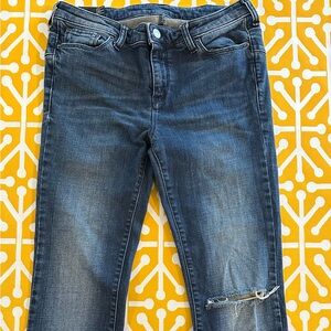 Armani Exchange Distressed Blue Jeans
